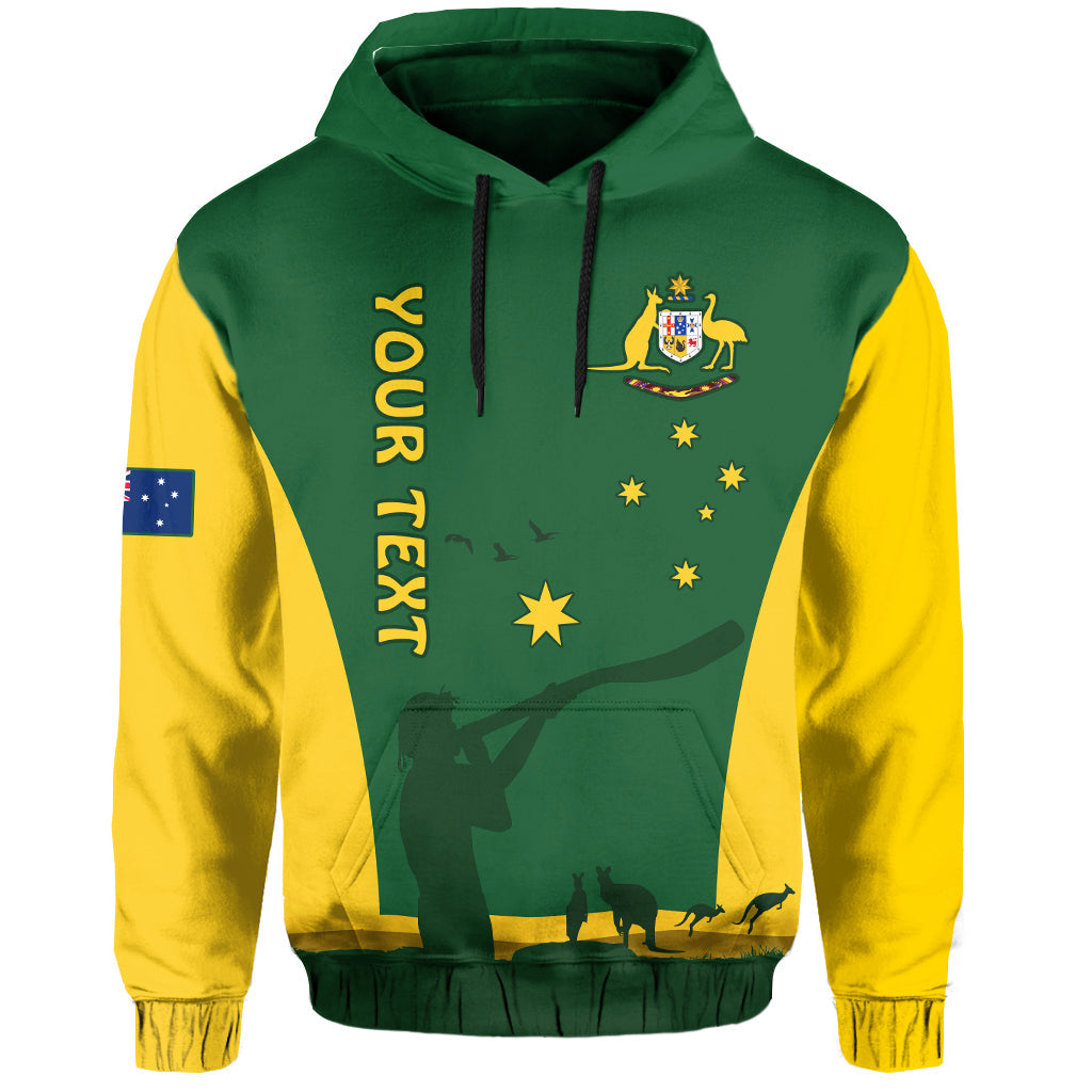 custom-personalised-australia-national-colours-hoodie-green-and-gold