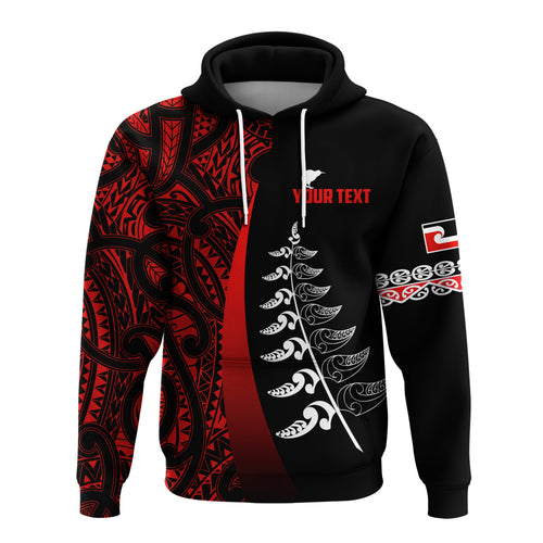 custom-personalised-waitangi-day-hoodie-maori-mix-fern-style-red