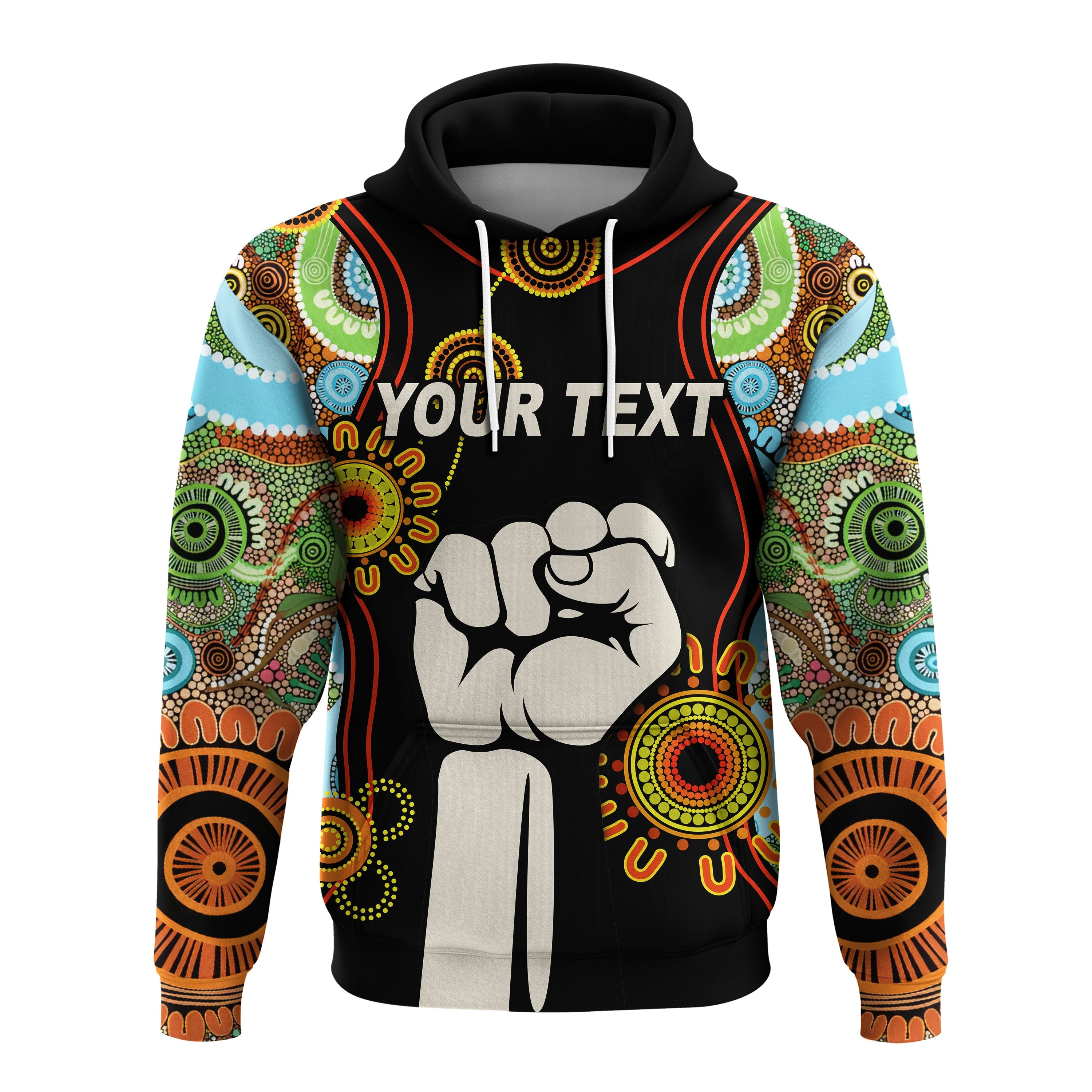 custom-personalised-naidoc-2022-hoodie-proud-history-of-getting-up-standing-up-and-showing-up
