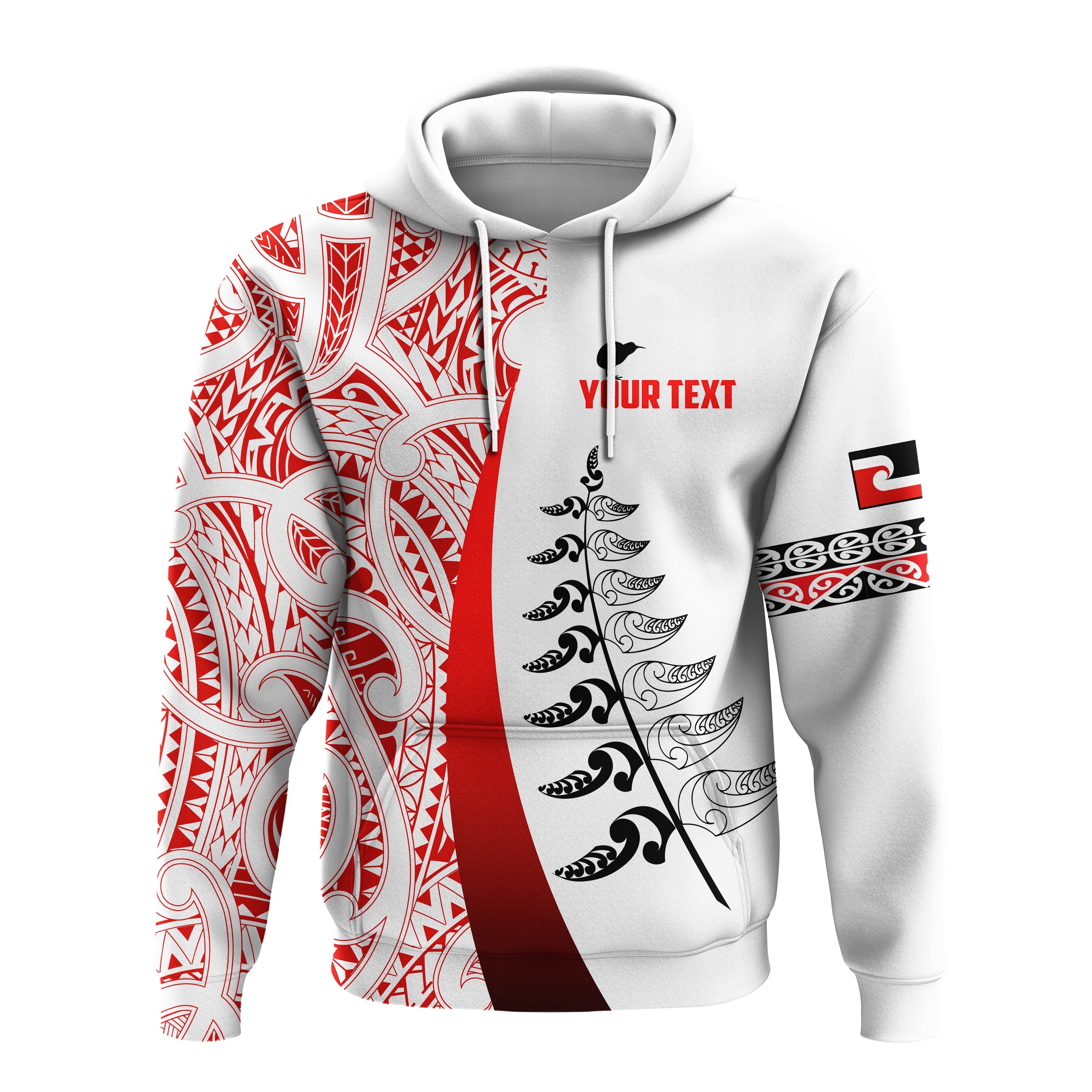 custom-personalised-waitangi-day-hoodie-maori-mix-fern-style-white