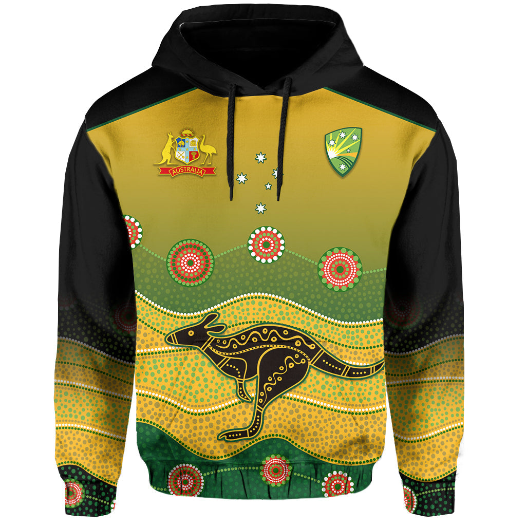 custom-personalised-cricket-australia-hoodie-indigenous-kangaroo-custom-text-and-number