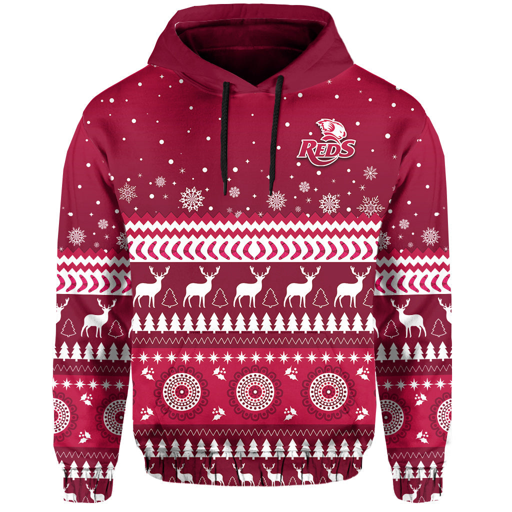 custom-personalised-reds-christmas-hoodie-queensland-rugby-indigenous