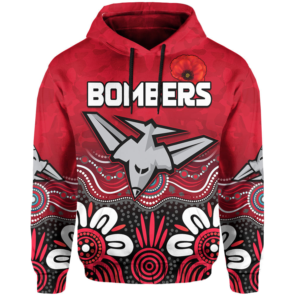 custom-text-and-number-bombers-anzac-2022-hoodie-essendon-football-aboriginal-remember-them