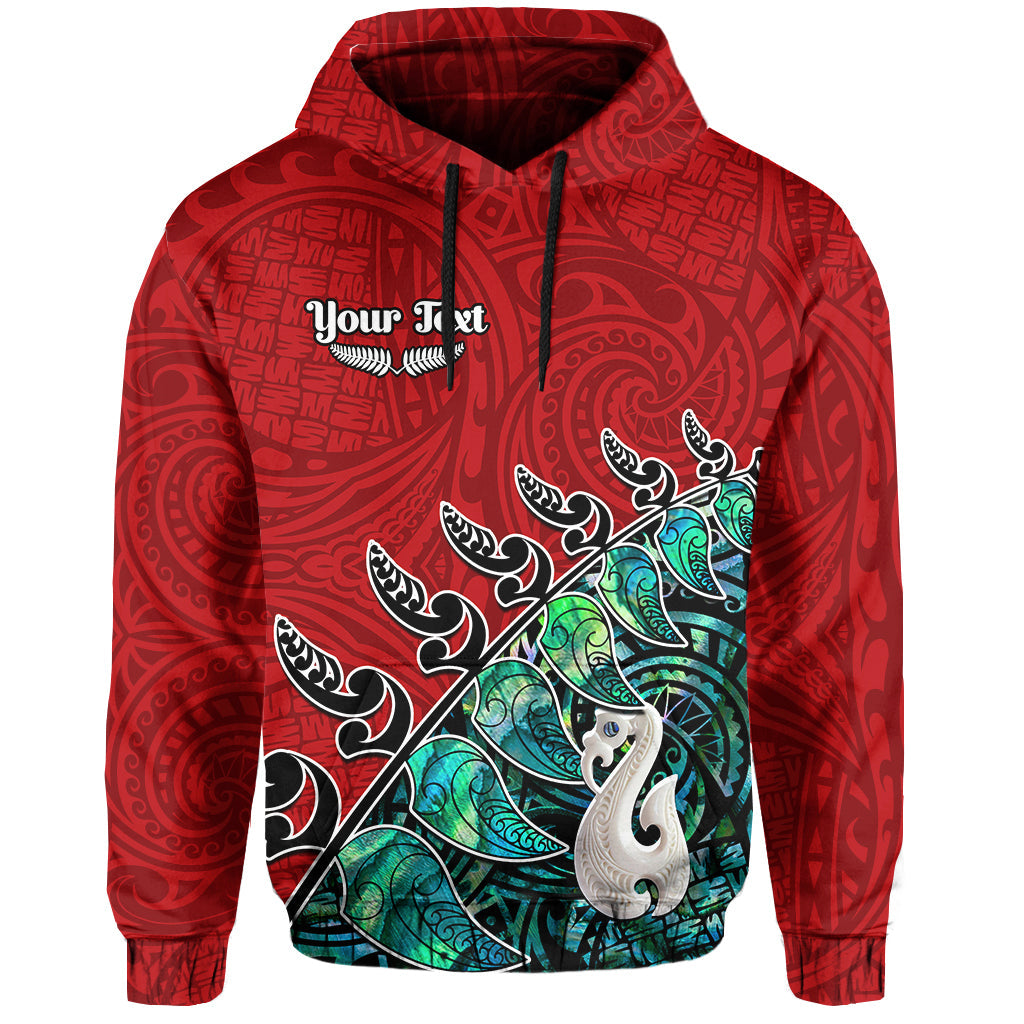 custom-personalised-new-zealand-maori-hoodie-fern-and-manaia-version-red