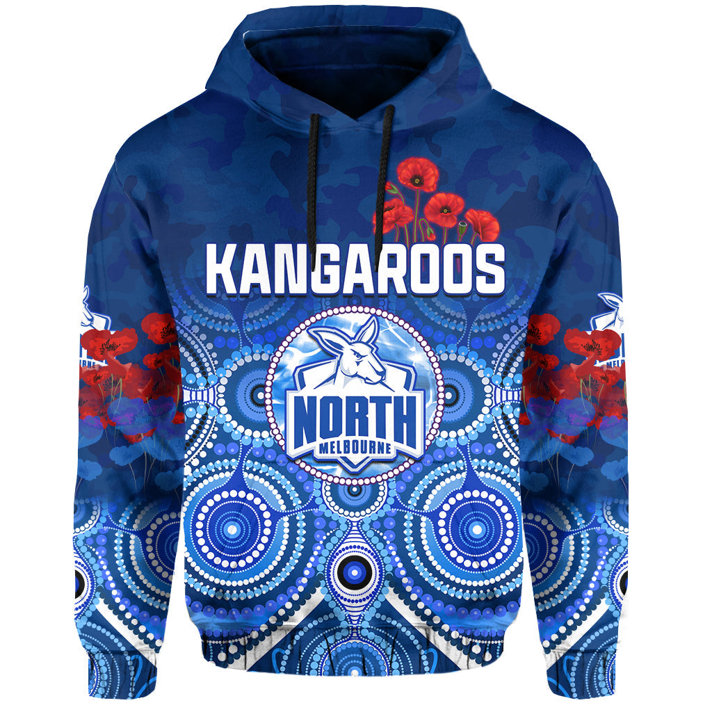 kangaroos-anzac-2022-hoodie-north-melbourne-football-aboriginal-poppy-flowers