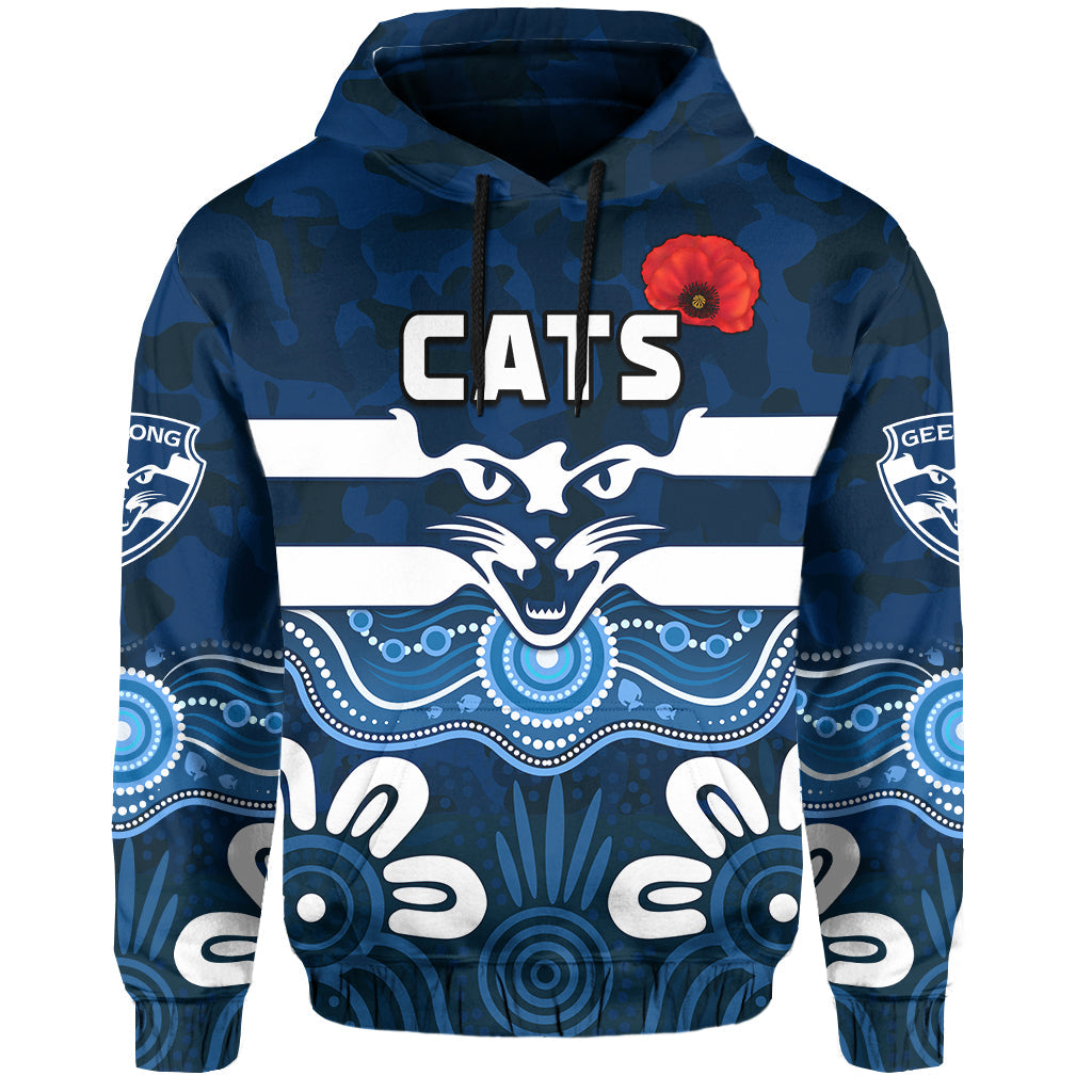 custom-text-and-number-cats-anzac-2022-hoodie-geelong-football-aboriginal-poppy