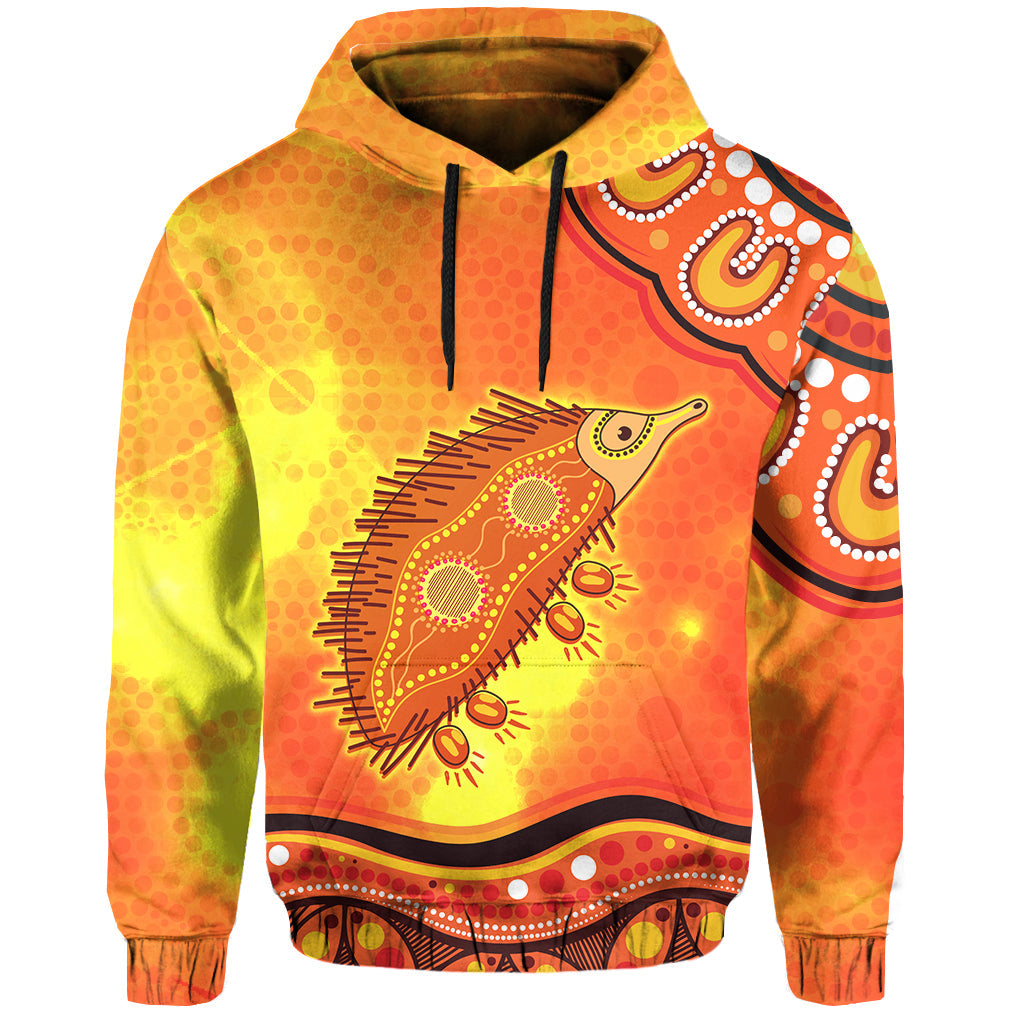 custom-personalised-echidna-aboriginal-hoodie-australian-animal