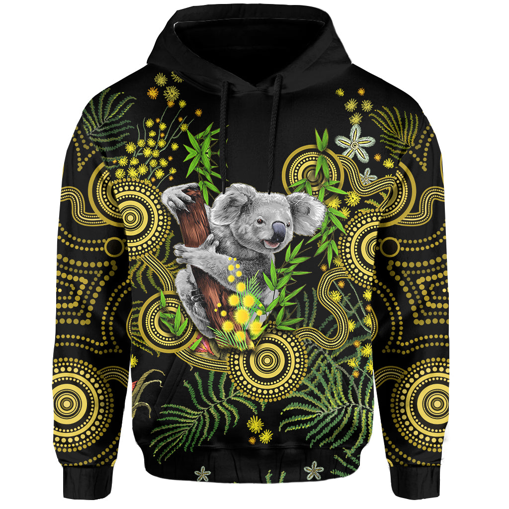 custom-personalised-golden-wattle-hoodie-australia-acacia-pycnantha-mix-aboriginal