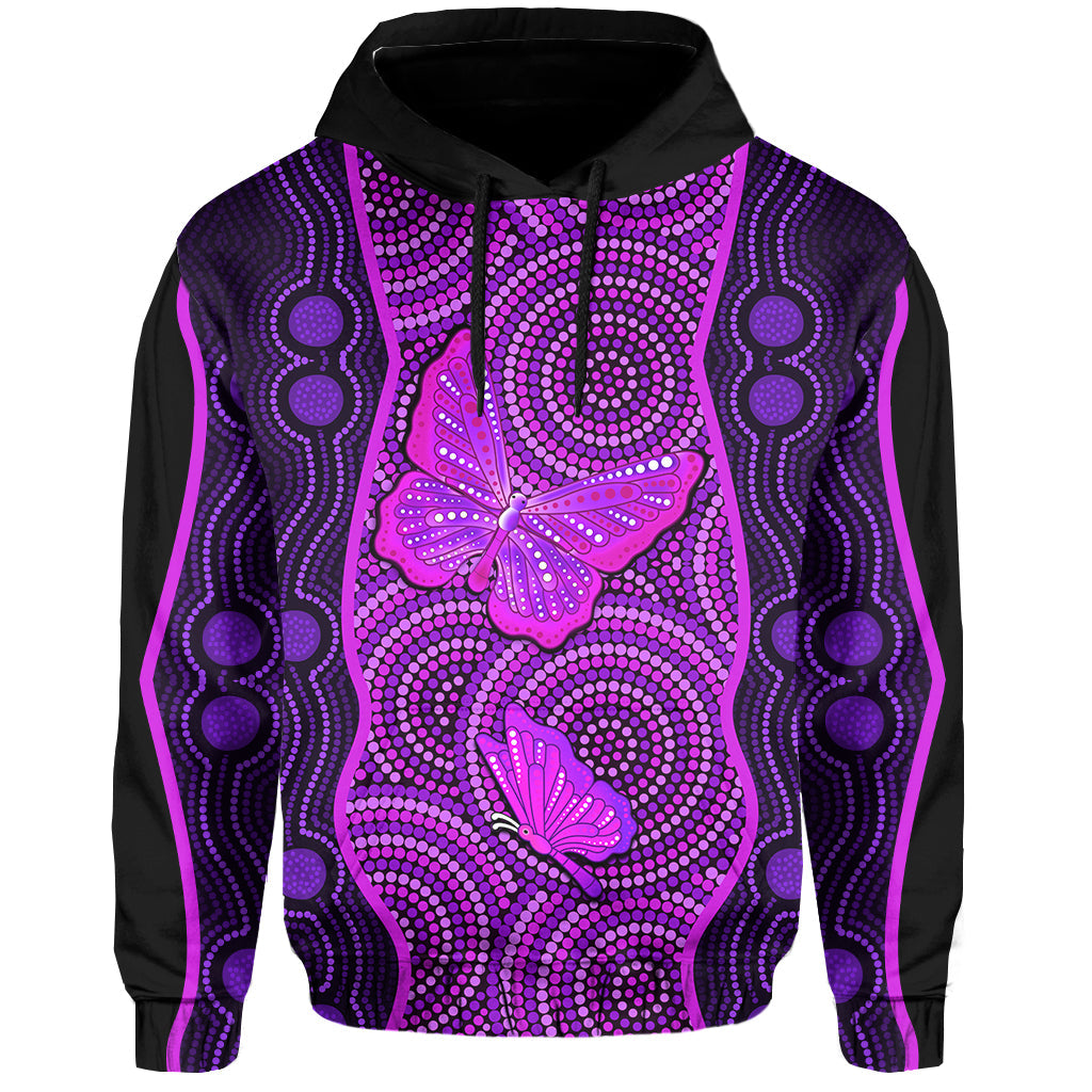 kalat-girls-aboriginal-dot-hoodie-butterfly-victory-version-purple