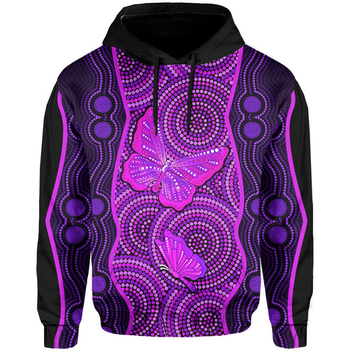 kalat-girls-aboriginal-dot-hoodie-butterfly-victory-version-purple