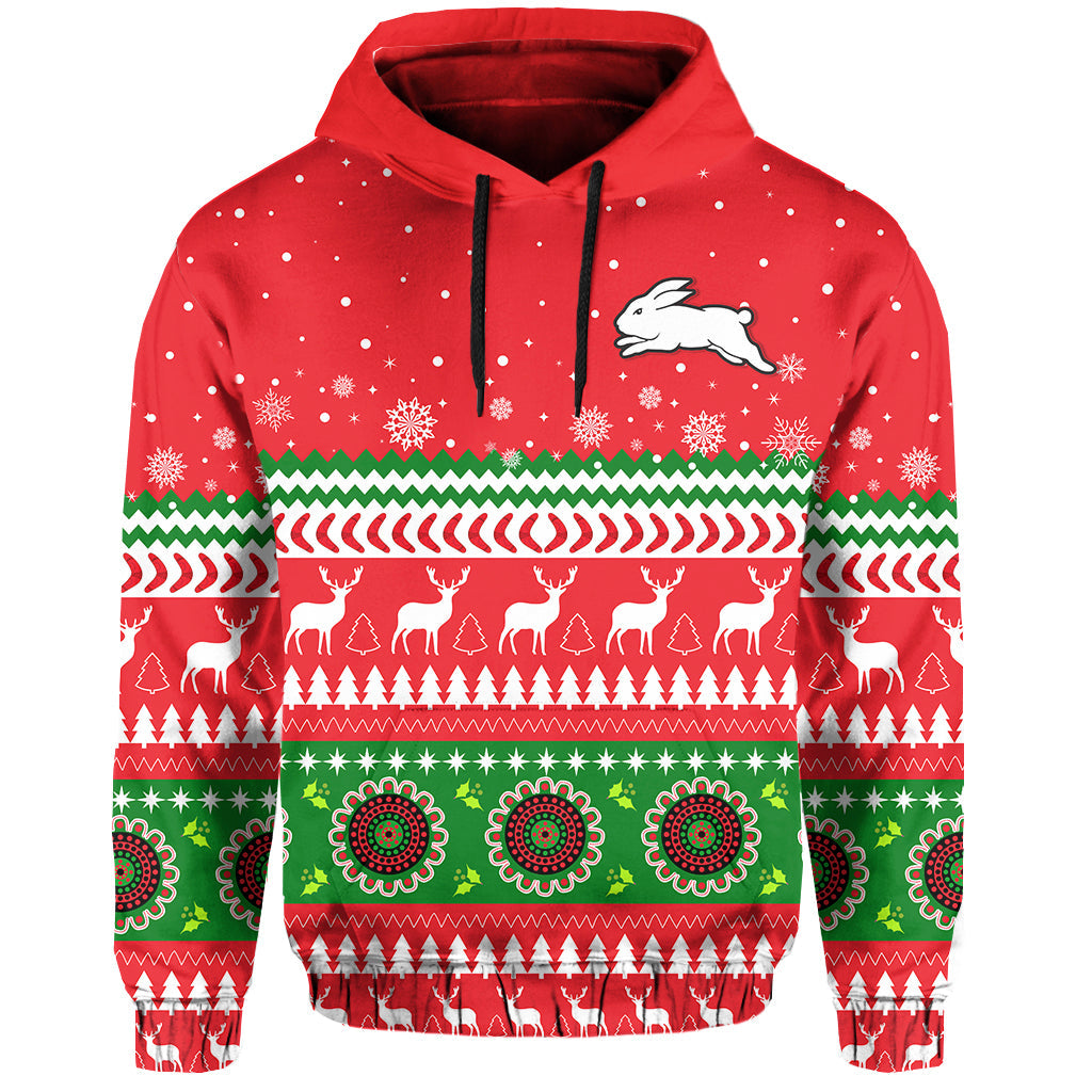 custom-personalised-rabbitohs-hoodie-south-sydney-christmas
