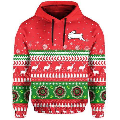 custom-personalised-rabbitohs-hoodie-south-sydney-christmas