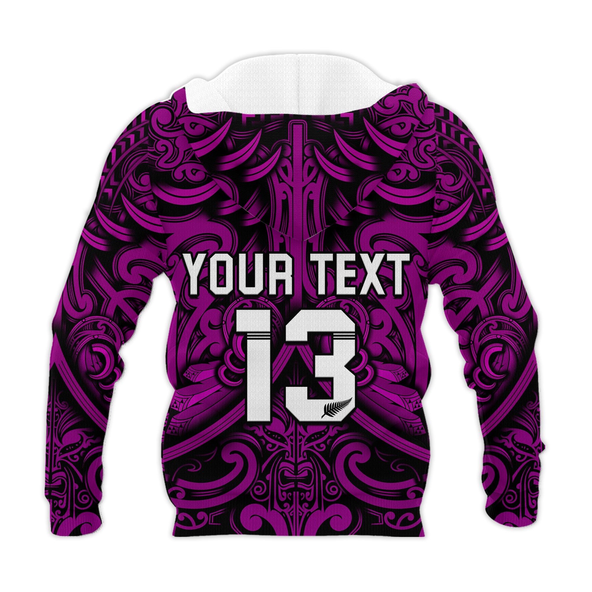 custom-text-and-number-new-zealand-silver-fern-rugby-hoodie-all-black-purple-nz-maori-pattern