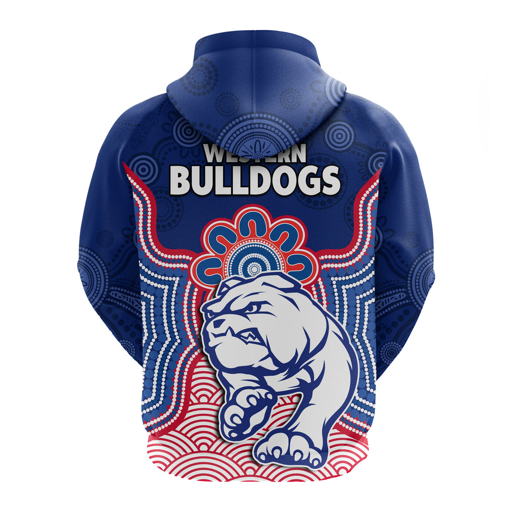 bulldogs-football-hoodie-western-doggies-aboriginal-art
