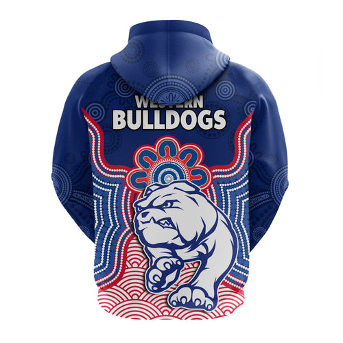 bulldogs-football-hoodie-western-doggies-aboriginal-art