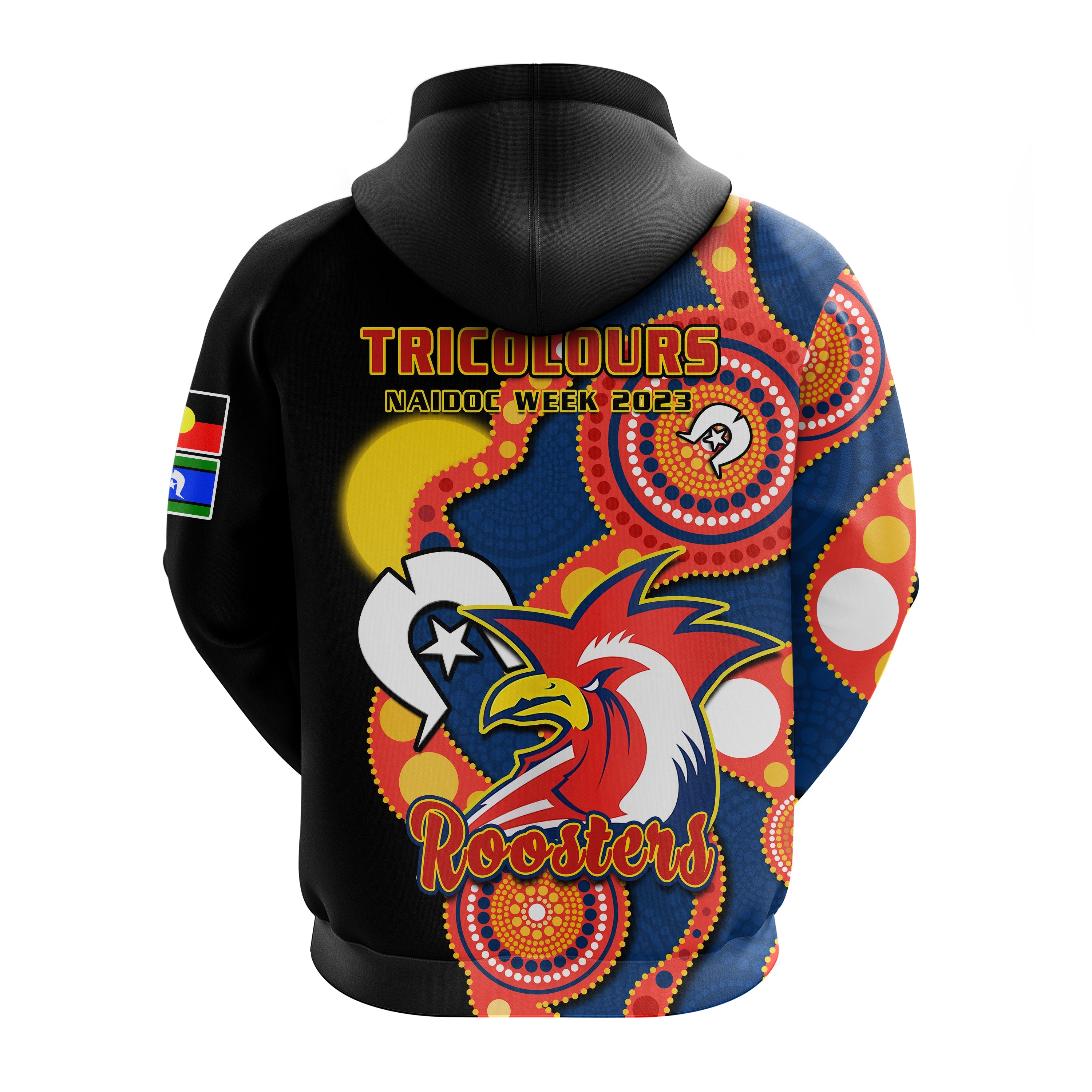 roosters-rugby-naidoc-2023-hoodie-tricolours-for-our-elders-indigenous-art