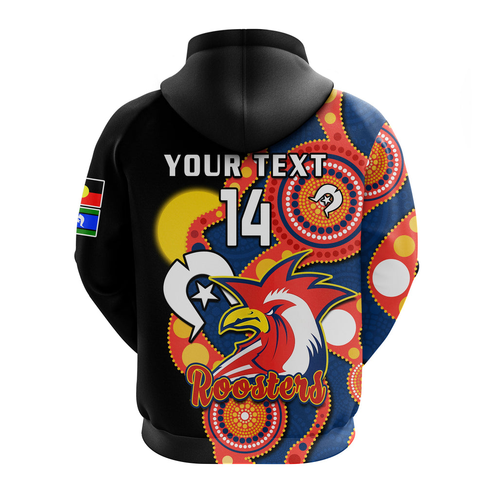 custom-text-and-number-roosters-rugby-naidoc-2023-hoodie-tricolours-for-our-elders-indigenous-art