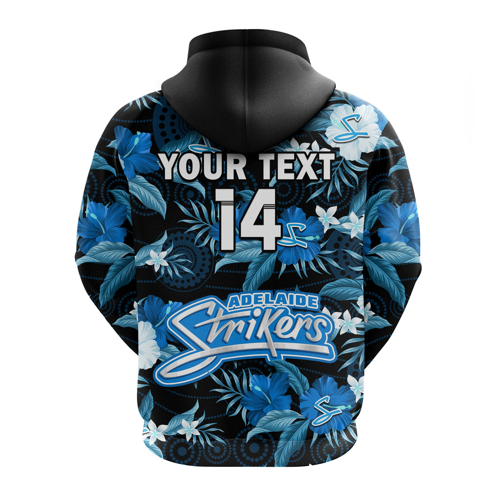 custom-text-and-number-adelaide-strikers-cricket-hoodie-aboriginal-art-mix-tropical-flowers