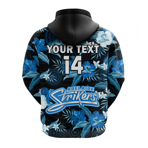 custom-text-and-number-adelaide-strikers-cricket-hoodie-aboriginal-art-mix-tropical-flowers