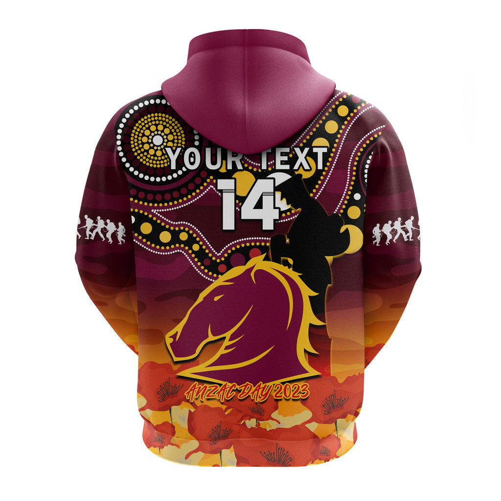 custom-text-and-number-brisbane-broncos-rugby-anzac-2023-hoodie-aboriginal-mix-poppy-lest-we-forget
