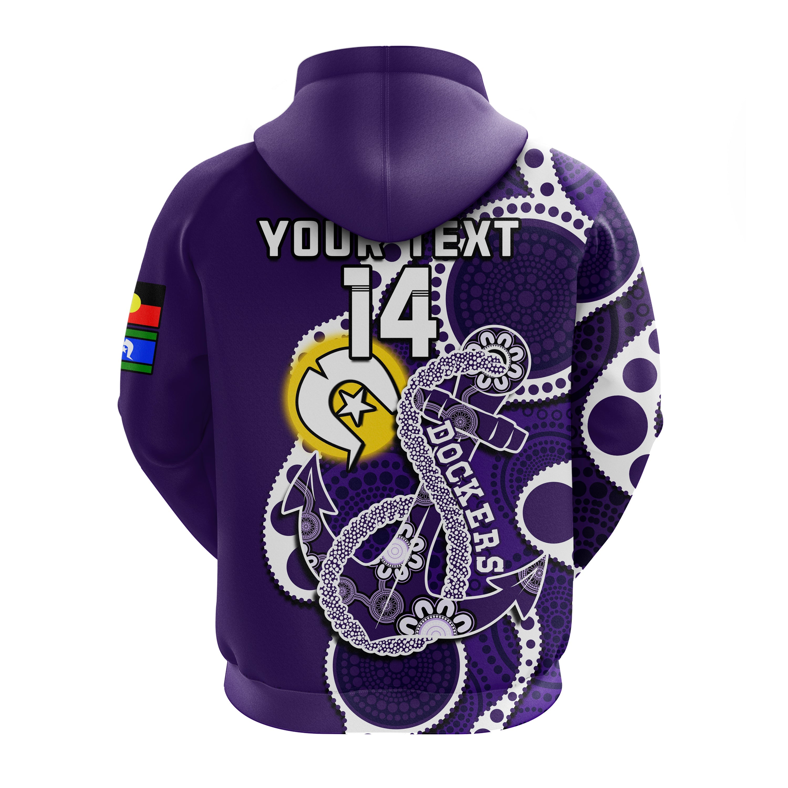 custom-text-and-number-fremantle-football-naidoc-2023-hoodie-dockers-for-our-elders-indigenous-art