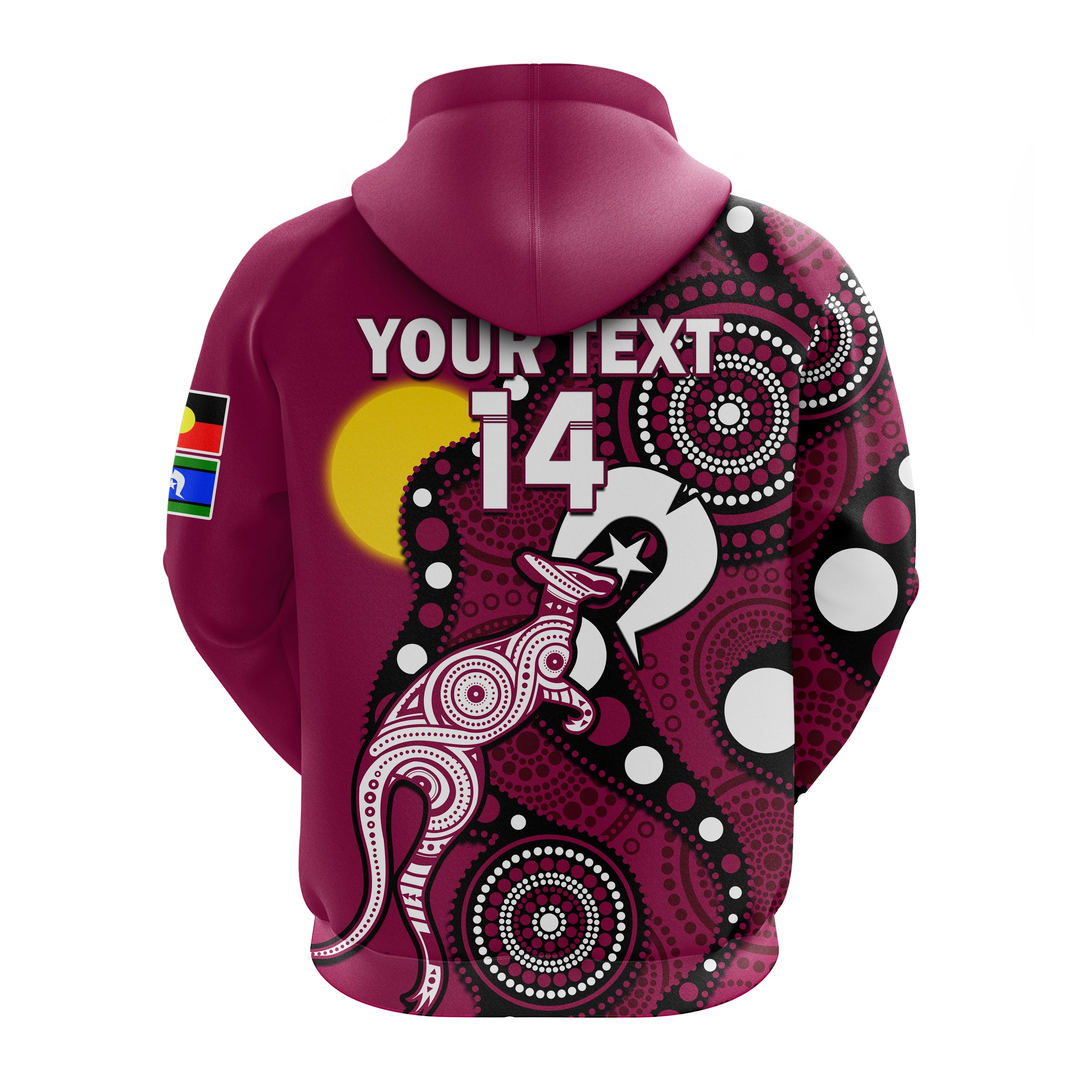 custom-text-and-number-maroons-rugby-naidoc-2023-hoodie-qld-for-our-elders-indigenous-art