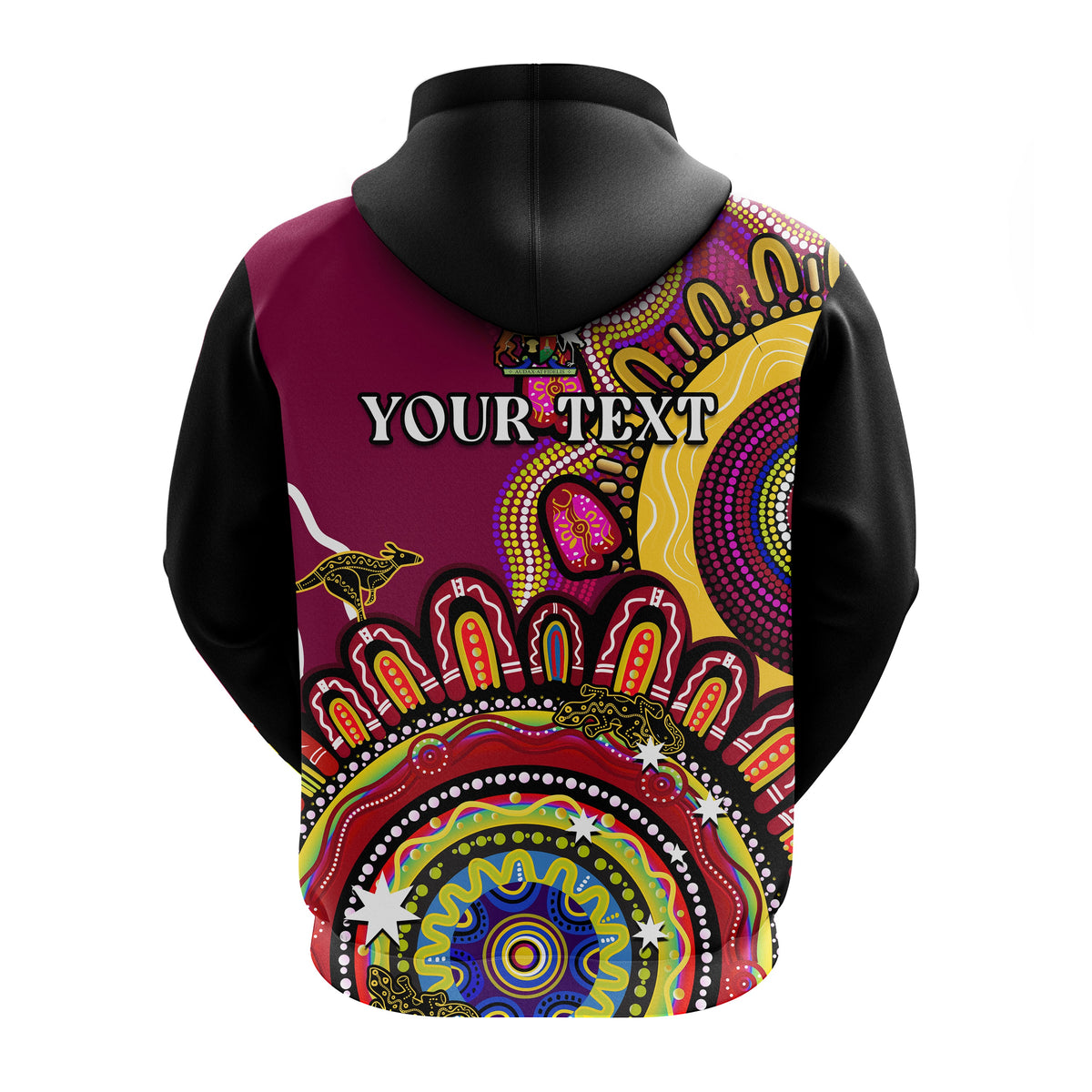 custom-personalised-queensland-state-hoodie-qld-australian-indigenous-art