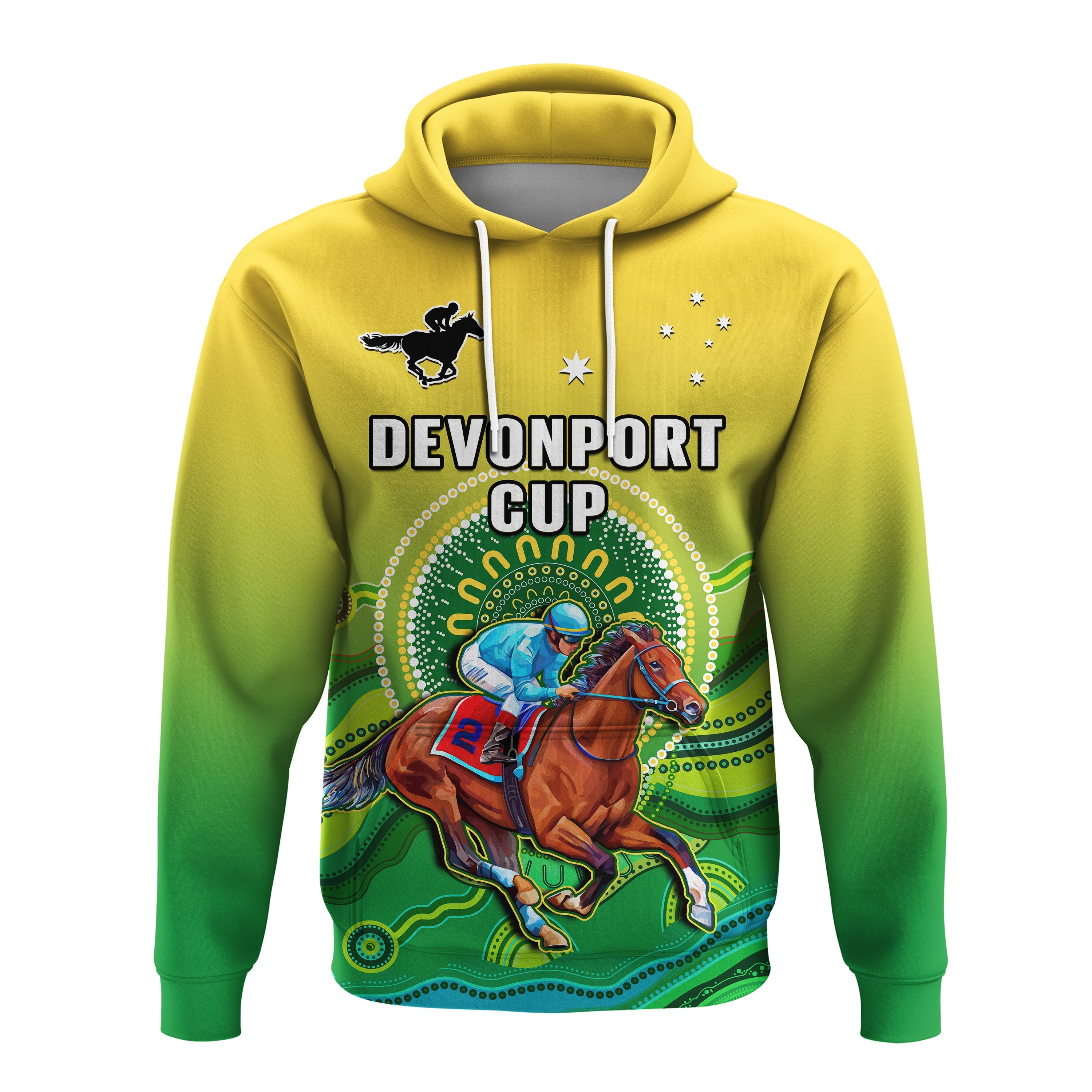 australia-devonport-cup-2023-hoodie-horse-racing-indigenous-art