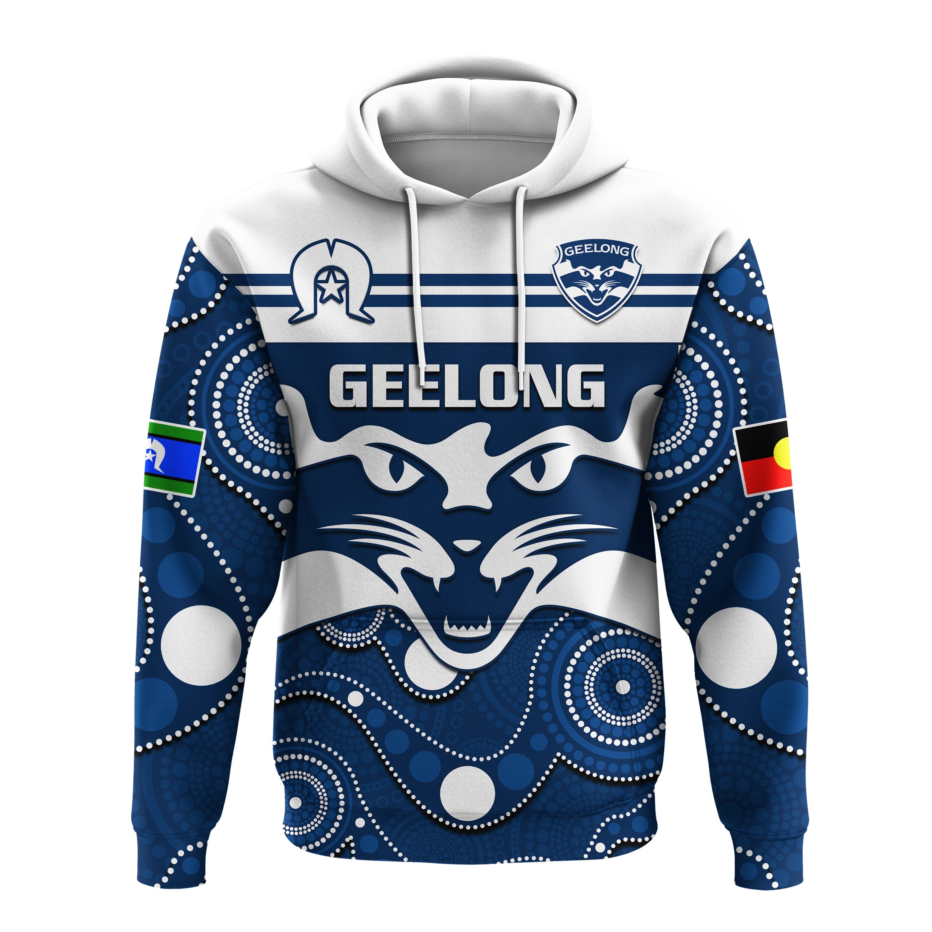 geelong-football-naidoc-2023-hoodie-cats-for-our-elders-indigenous-art