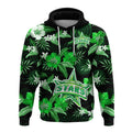 custom-text-and-number-melbourne-stars-cricket-hoodie-aboriginal-art-mix-tropical-flowers