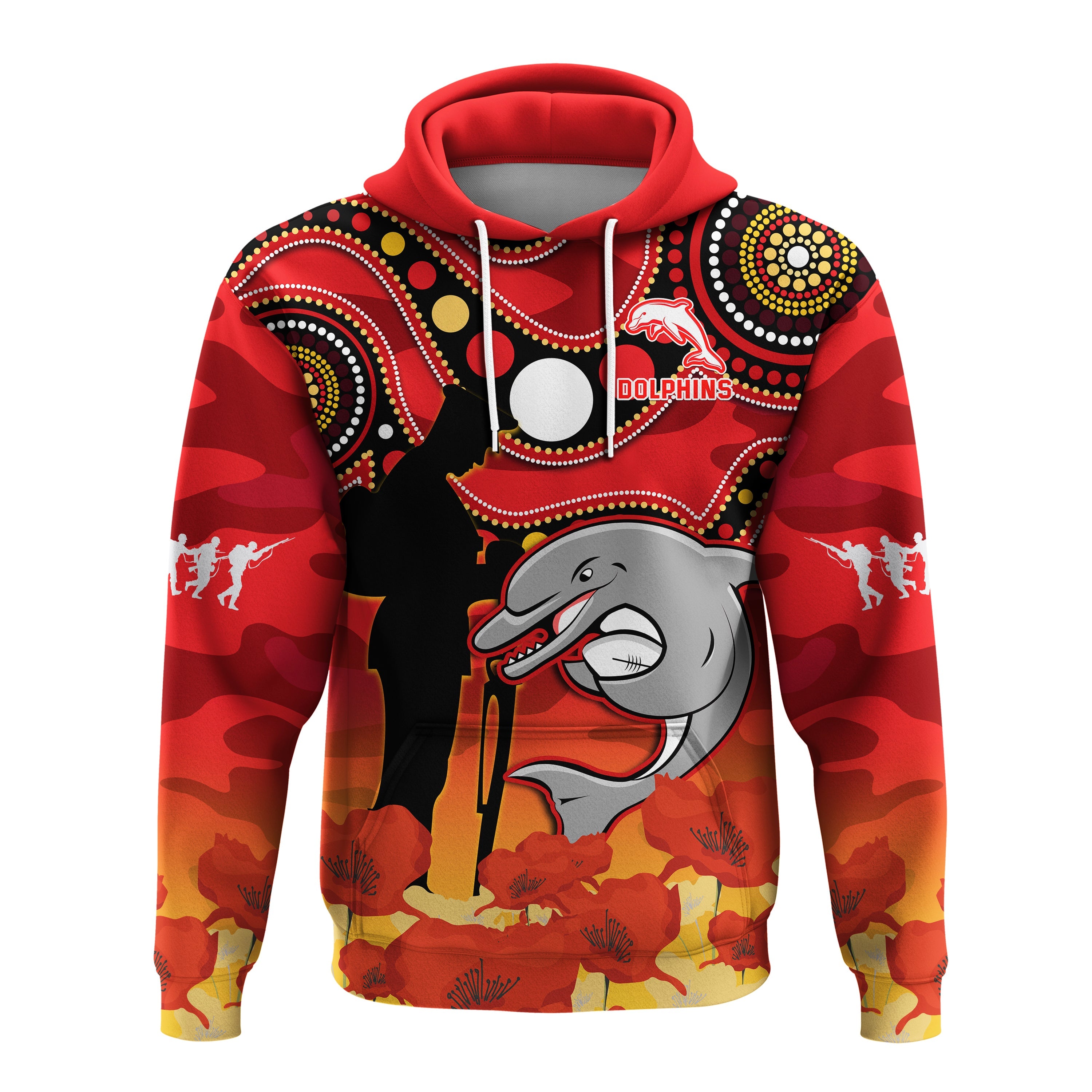 custom-text-and-number-dolphins-rugby-anzac-2023-hoodie-lest-we-forget