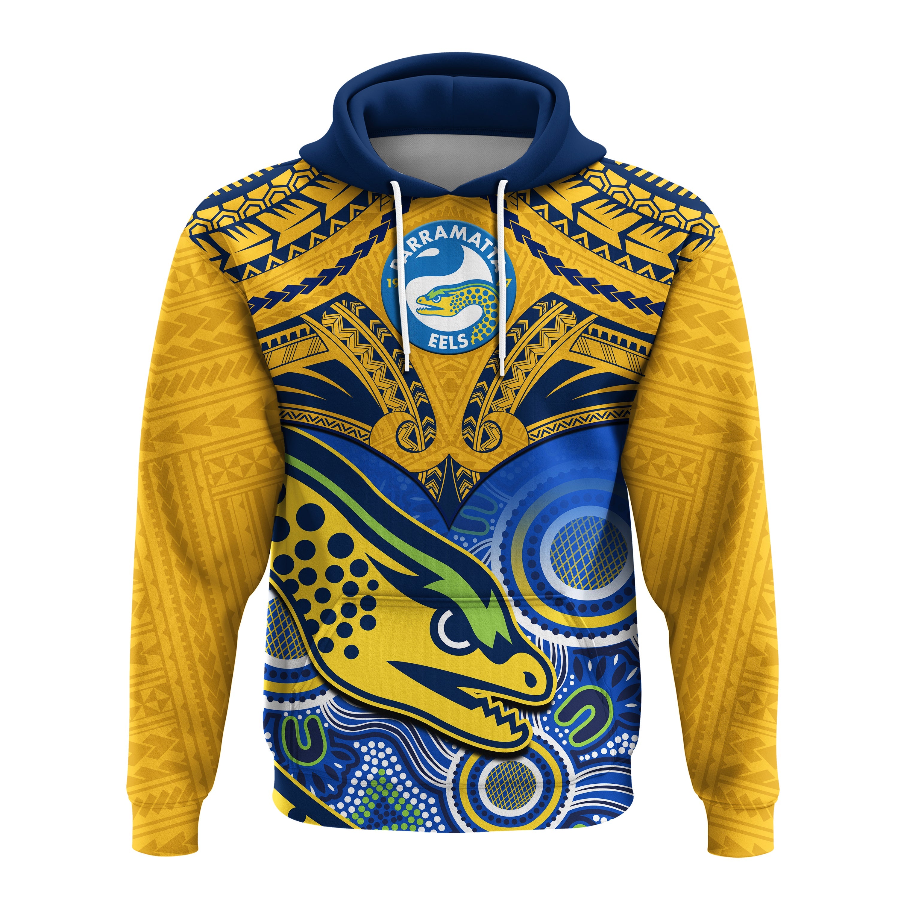 parramatta-rugby-2023-hoodie-go-eels-polynesian-mix-indigenous-art