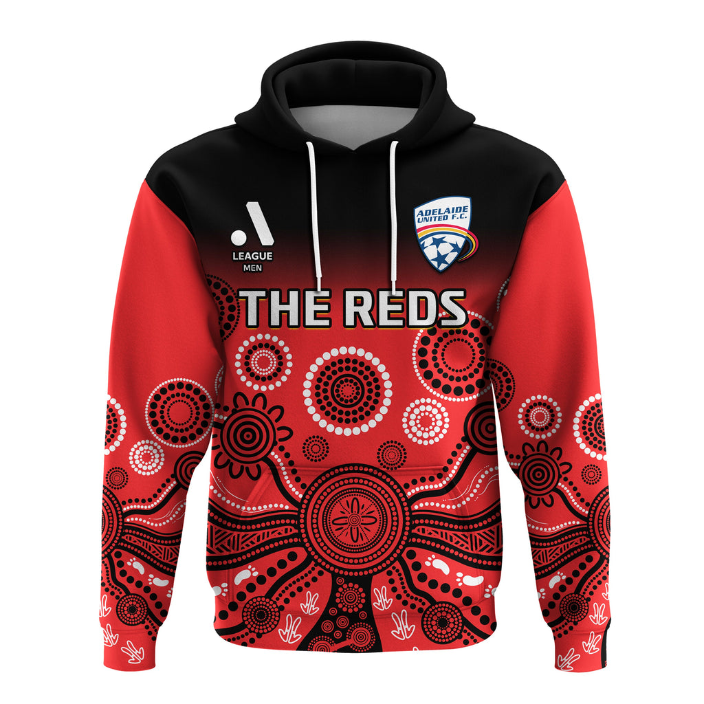 custom-text-and-number-adelaide-united-football-hoodie-indigenous-art