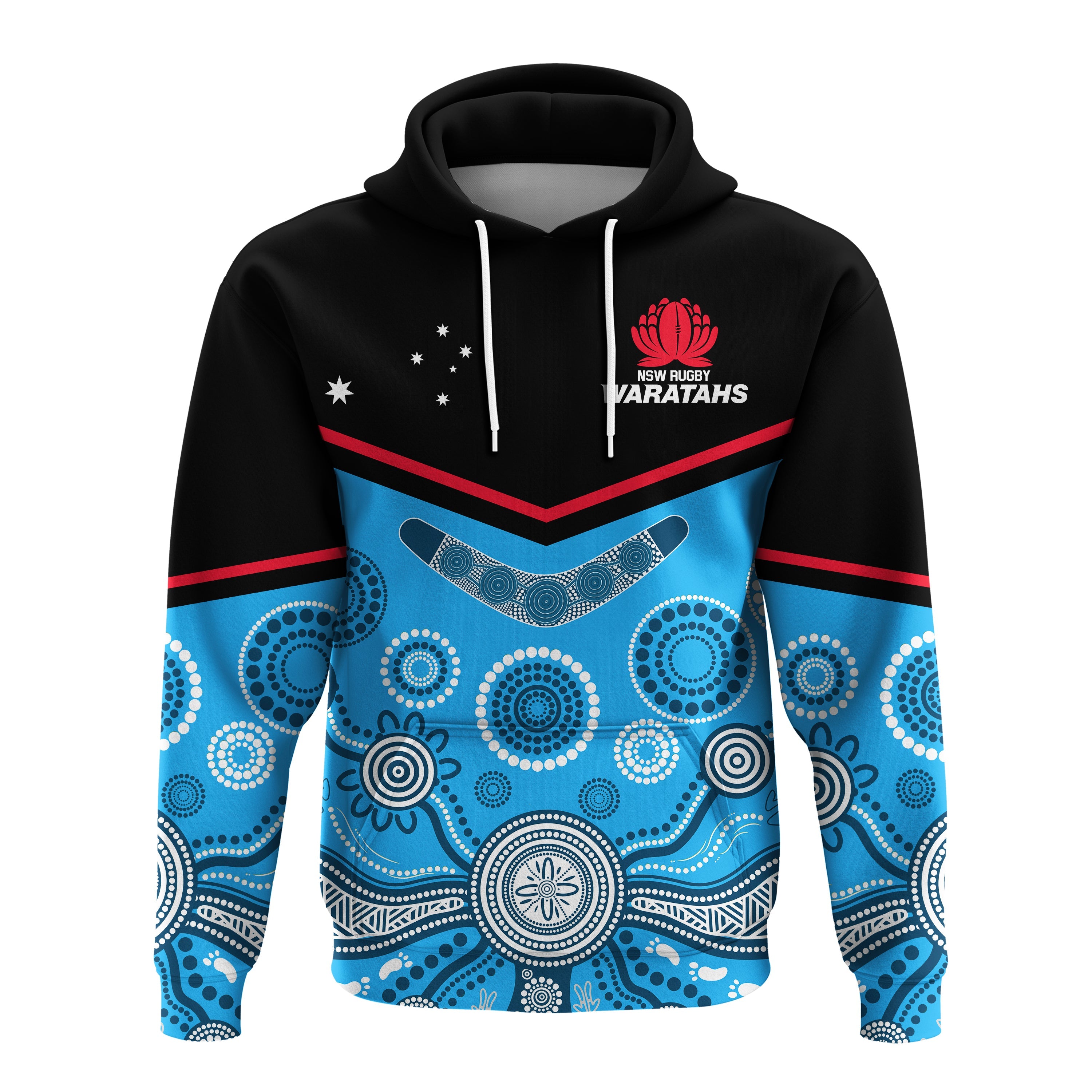 custom-text-and-number-waratahs-super-rugby-2023-hoodie-nsw-tahs-indigenous-art
