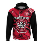 custom-text-and-number-western-sydney-wanderers-football-hoodie-aboriginal-art