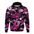 custom-text-and-number-sydney-sixers-cricket-hoodie-aboriginal-art-mix-tropical-flowers