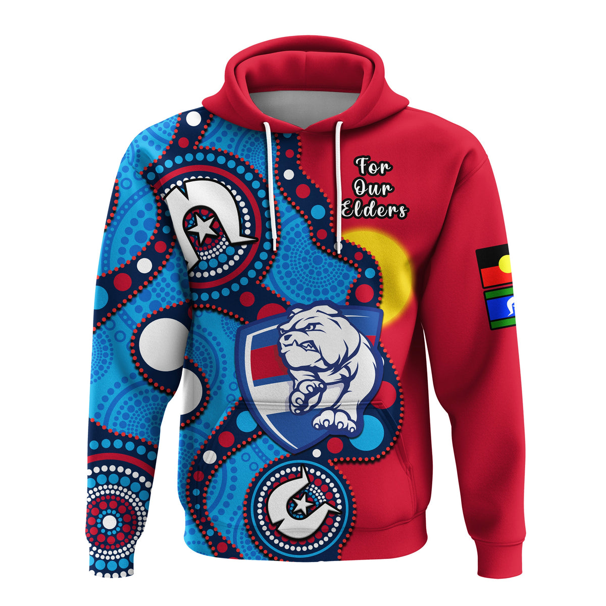 custom-text-and-number-western-bulldogs-football-naidoc-2023-hoodie-indigenous-for-our-elders