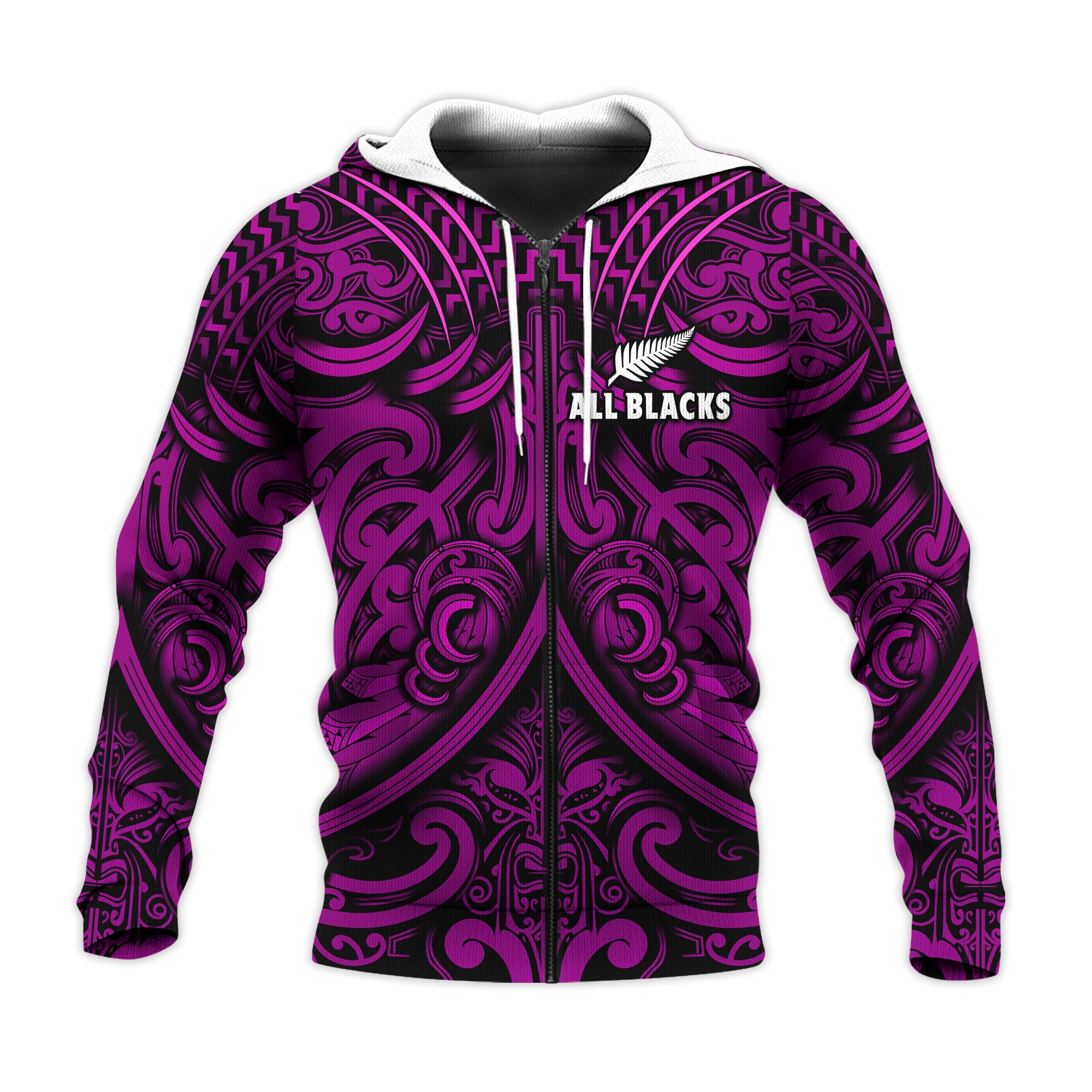 custom-text-and-number-new-zealand-silver-fern-rugby-hoodie-all-black-purple-nz-maori-pattern