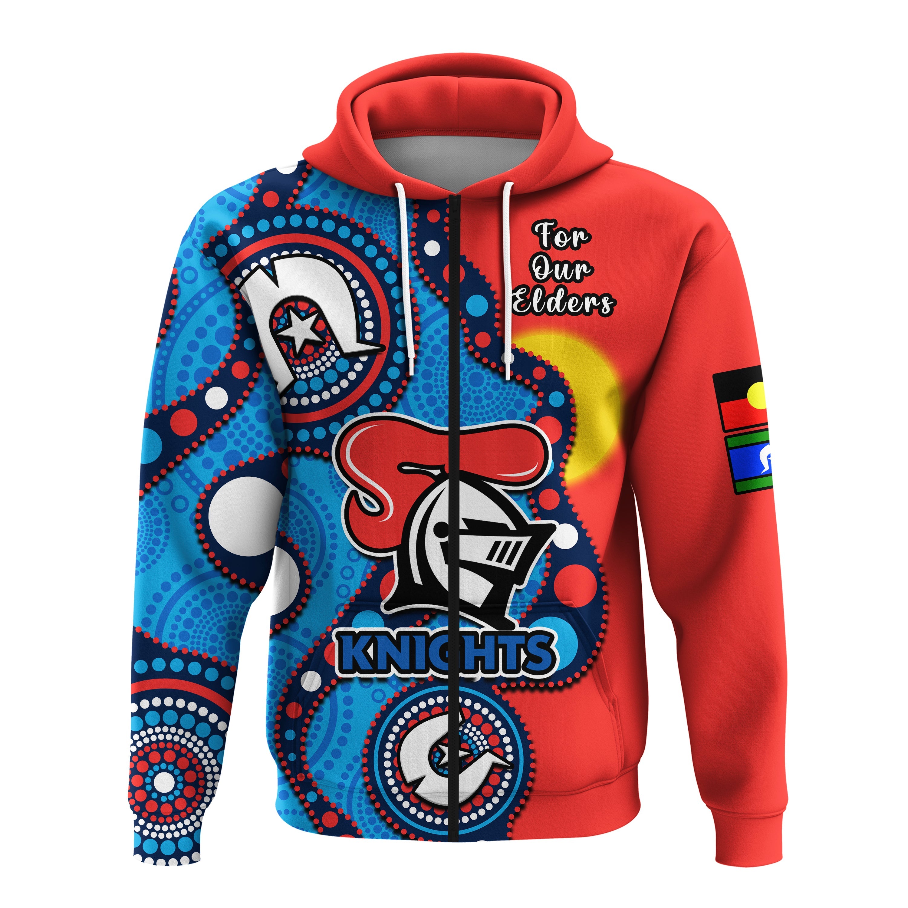 custom-text-and-number-knights-rugby-naidoc-2023-hoodie-indigenous-for-our-elders