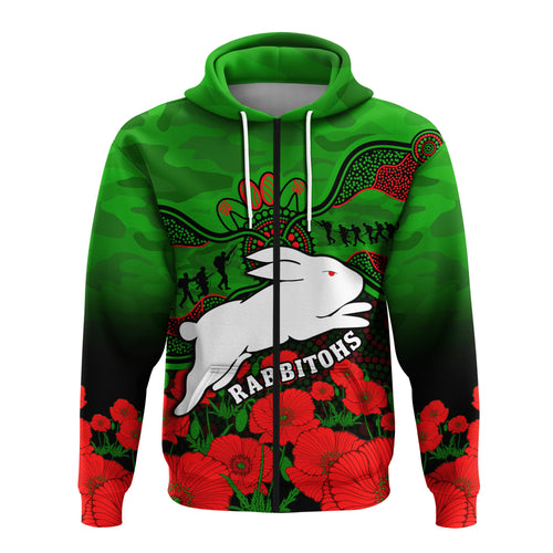 custom-text-and-number-rabbitohs-rugby-anzac-hoodie-south-sydney-camouflage-poppy-aboriginal