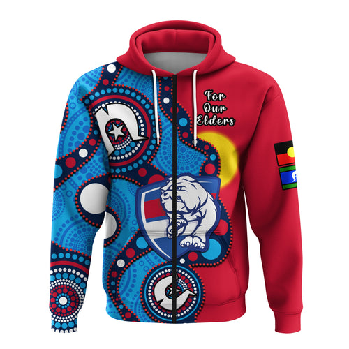 western-bulldogs-football-naidoc-2023-hoodie-indigenous-for-our-elders