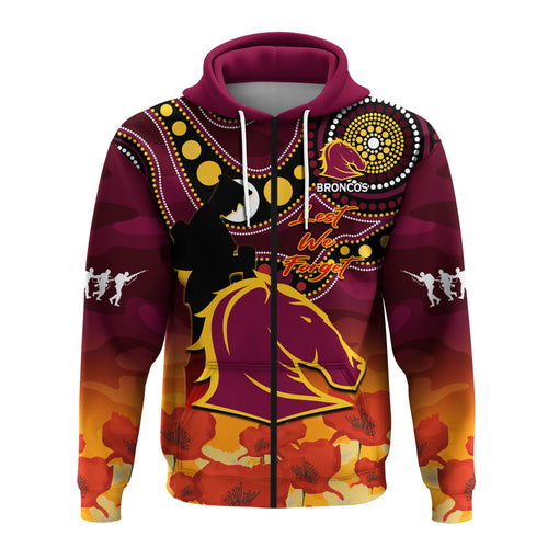 custom-text-and-number-brisbane-broncos-rugby-anzac-2023-hoodie-aboriginal-mix-poppy-lest-we-forget