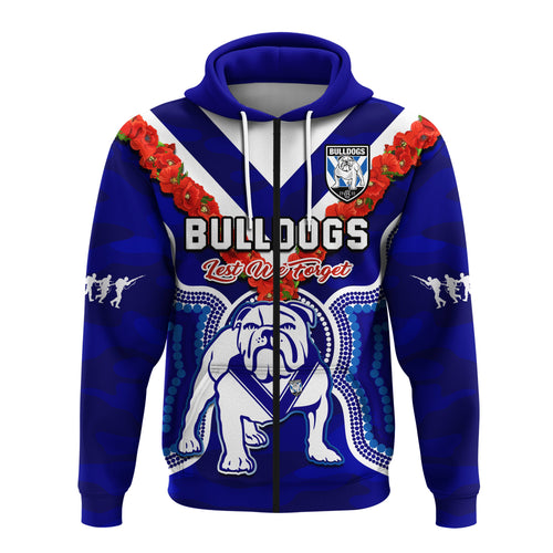 custom-text-and-number-bulldogs-rugby-anzac-2023-hoodie-dots-poppy-mix-camouflage-lest-we-forget