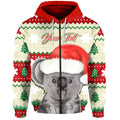 custom-personalised-australia-merry-christmas-zip-hoodie-koala-lovers