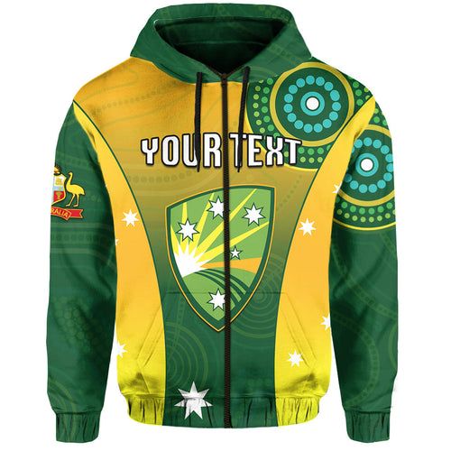 custom-personalised-cricket-australia-zip-hoodie-unique-aboriginal