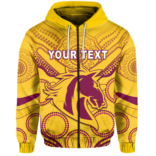 custom-personalised-broncos-indigenous-zip-hoodie-gold