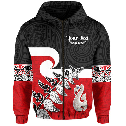 custom-personalised-waitangi-hoodie-aotearoa-maori-pattern-mix-fern-and-manaia-koru