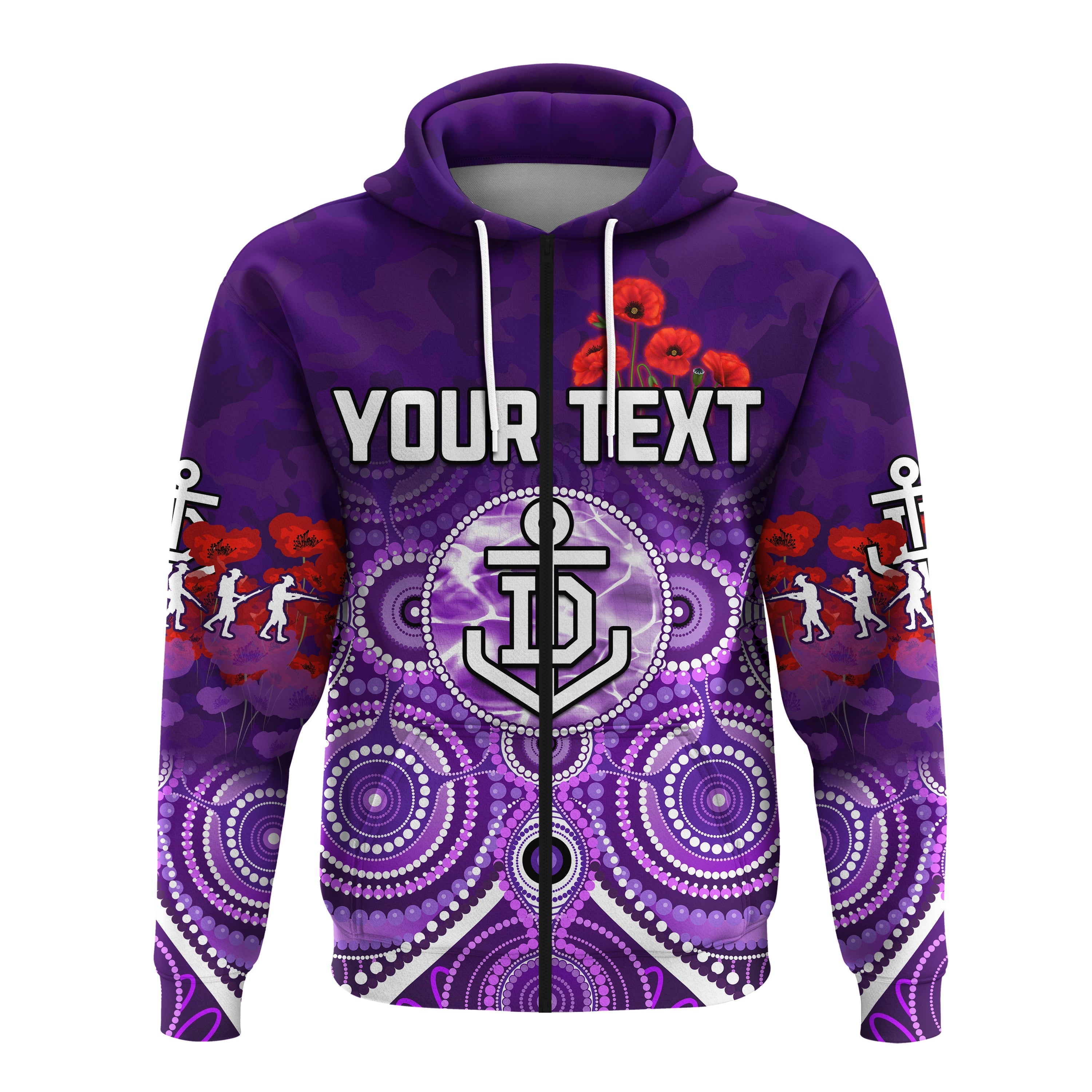 custom-personalised-dockers-anzac-2022-hoodie-fremantle-football-aboriginal-poppy-flowers
