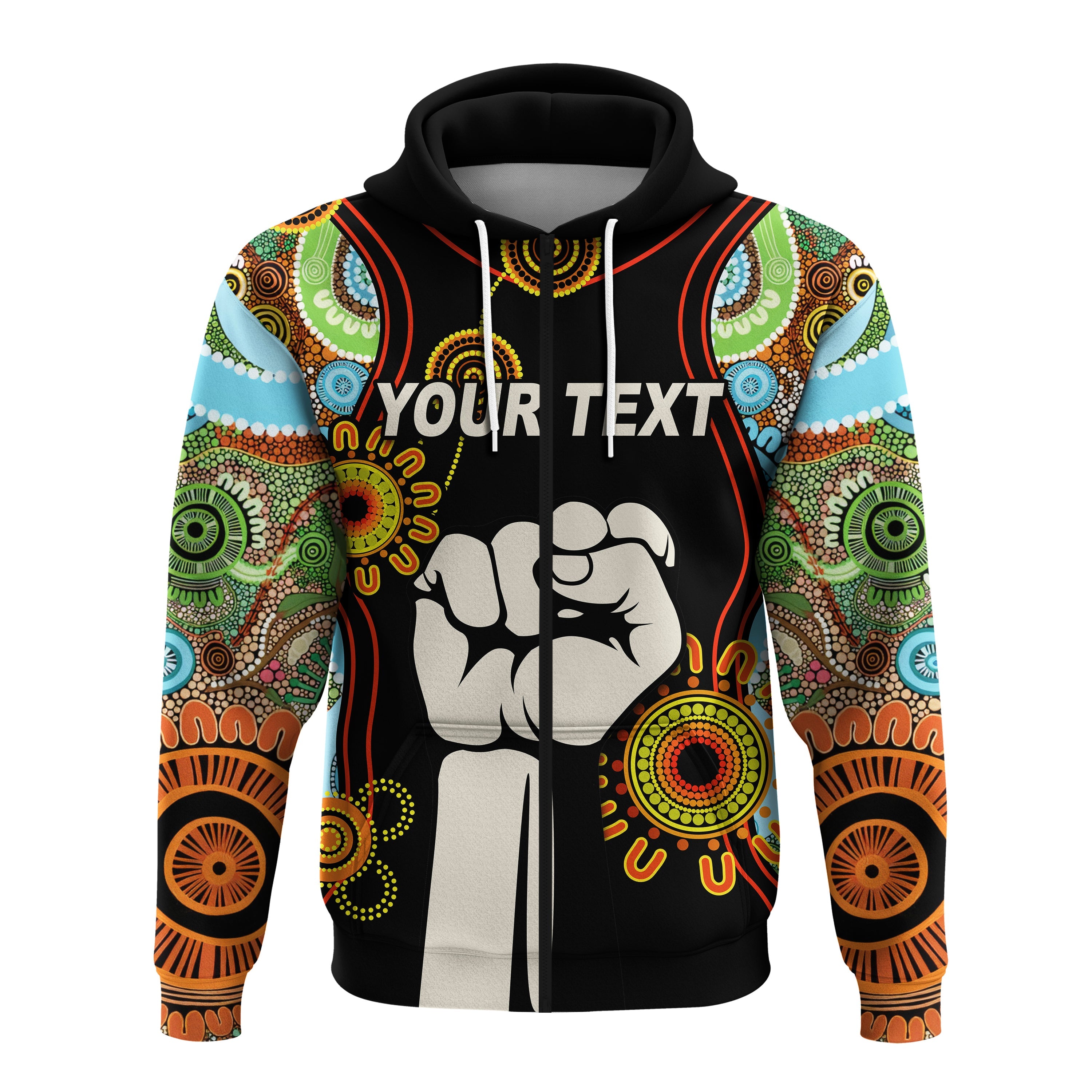 custom-personalised-naidoc-2022-hoodie-proud-history-of-getting-up-standing-up-and-showing-up