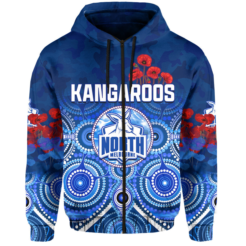 kangaroos-anzac-2022-hoodie-north-melbourne-football-aboriginal-poppy-flowers